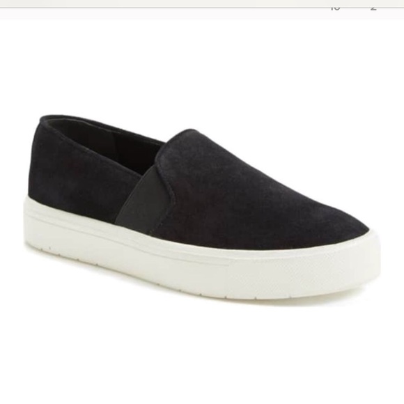 vince black platform sneakers